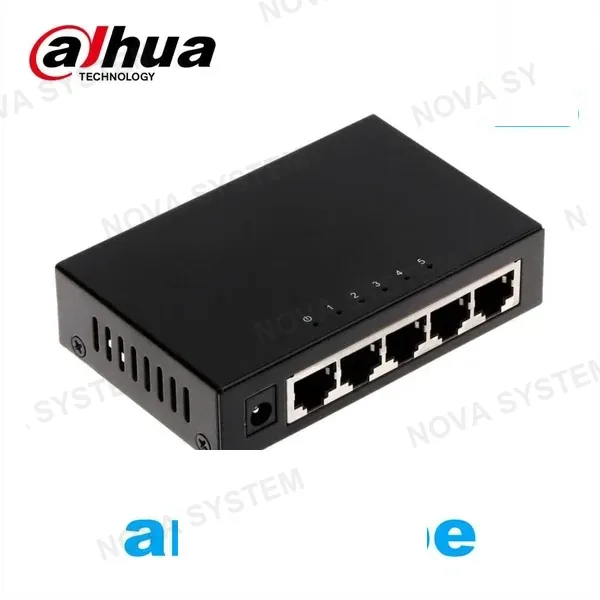 DAHUA DH-PFS3005-5GT Switch de 5 Puertos Gigabit. Conmutador no Administrable 10/100/1000. Carcasa metal