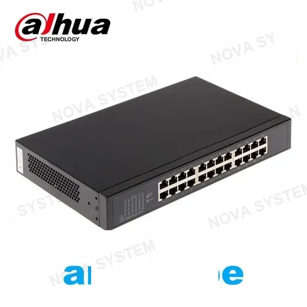 DAHUA DAHUA PFS3024-24GT - Switch de 24 puertos Gigabit. Conmutador 10/100/1000MBps. No administrable. Capa 2