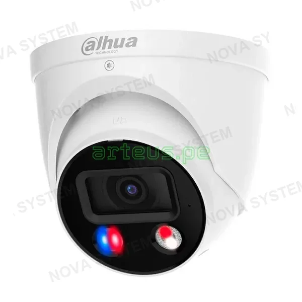DAHUA DAHUA IPC-HDW3249H-AS-PV TIOC Cámara de Seguridad IP POE Full HD 2MP 2.8mm WDR IP67 Micrófono LED 30m Luz Parlante WIZSENSE FULLCOLOR