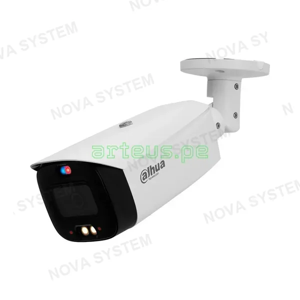 DAHUA DAHUA DH-IPC-HFW3449T1-AS-PV TIOC Cámara de Seguridad IP POE 2K 4MP 2.8mm WDR, IP67. LED 40m. Micrófono y Parlante. WIZSENSE FULLCOLOR