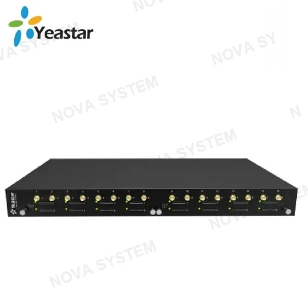 Gateway VoIP GSM/WCDMA YEASTAR TG1600-2G8 con 16 canales conectividad de red GSM / CDMA para conmutadores de software e IP-PBX.