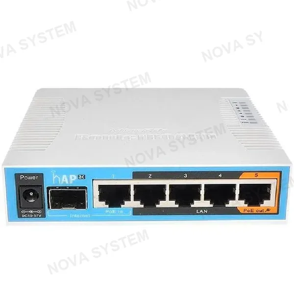 MIKROTIK MIKROTIK RB962UiGS-5HacT2HnT Access Point WIFI5 AC1800 hAP AC 5 Puertos Gigabit 1SFP Doble Banda