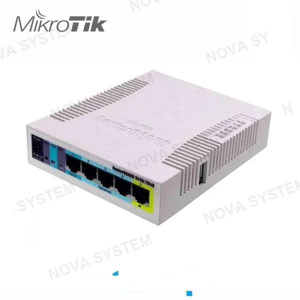 MIKROTIK RB951Ui-2HnD Router Inalámbrico 5 Puertos Ethernet 2.4Ghz WiFi 4
