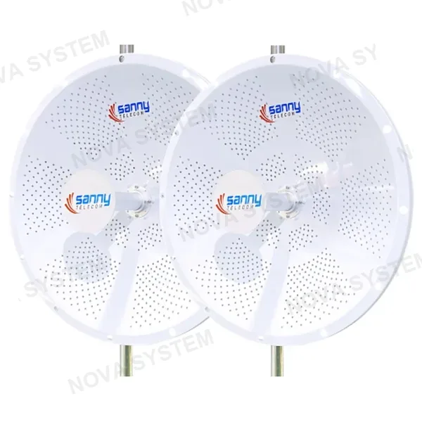 SANNY TELECOM STD6G30M2-PRO-2PK Pack de 2 antenas para PTP 25km 30dBi 5Ghz