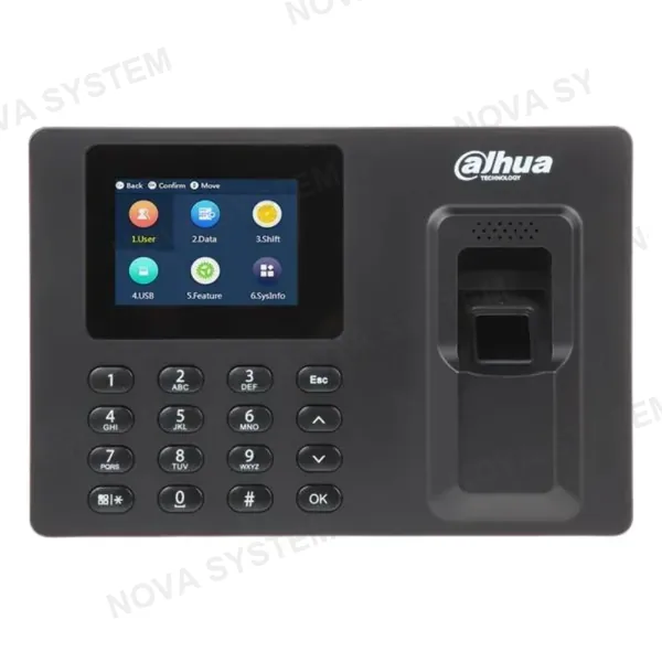 DAHUA ASA1222E Control de Asistencia Biométrico por Huella 2.4" TCP/IP