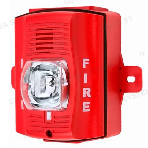 SYSTEM SENSOR P2RK-SP Sirena con luz estrobo para uso exterior 24v