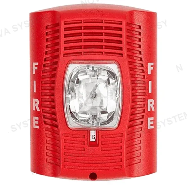 SYSTEM SENSOR SPSR Parlante con estro para pared rojo