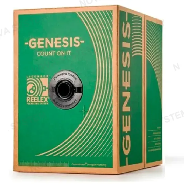 GENESIS 43061104 Cable sólido para incendio FPLR 2x18 AWG 305m