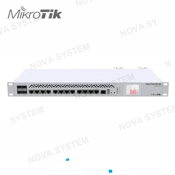MIKROTIK MIKROTIK CCR1036-12G-4S-EM Router 12 Puertos Gigabit Ethernet, Montaje en Rack 1U, RAM 8GB