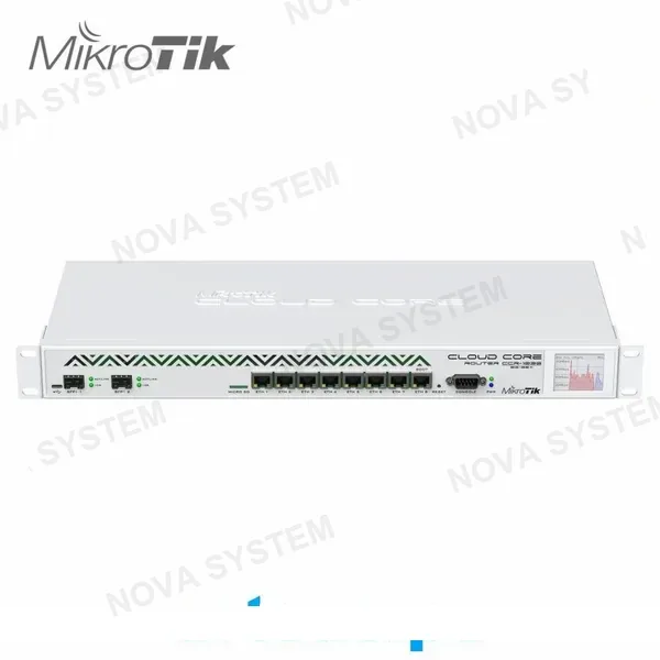 MIKROTIK MIKROTIK CCR1036-12G-4S Router 12 Puertos Gigabit Ethernet, Montaje en Rack 1U, RAM 4GB