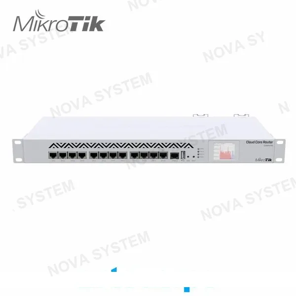 MIKROTIK MIKROTIK CCR1016-12G Router 12 Puertos Gigabit Ethernet y Una Pantalla LCD Táctil