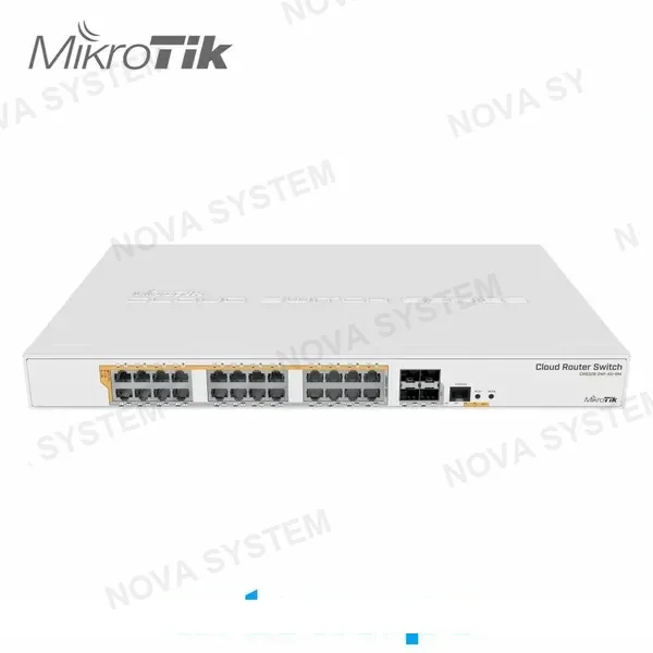 MIKROTIK CRS328-24P-4S+RM Switch/Router 24 Puertos Gigabit Ethernet con POE 500W