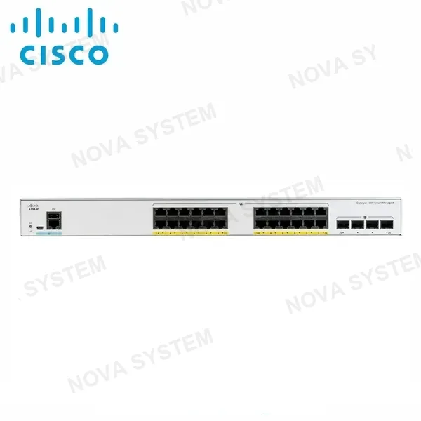 CISCO C1000-24P-4G-L - SWITCH GIGABIT ETHERNET CATALYST 1000, 24 PUERTOS POE+ 195W, 4 PUERTOS SFP+ 56 GBIT/S