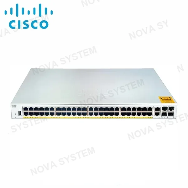 CISCO C1000-48P-4G-L-FT - SWITCH CISCO GIGABIT ETHERNET CATALYST 1000, 48 PUERTOS POE+ 370W, 4 PUERTOS SFP - GESTIONADO CAPA 2