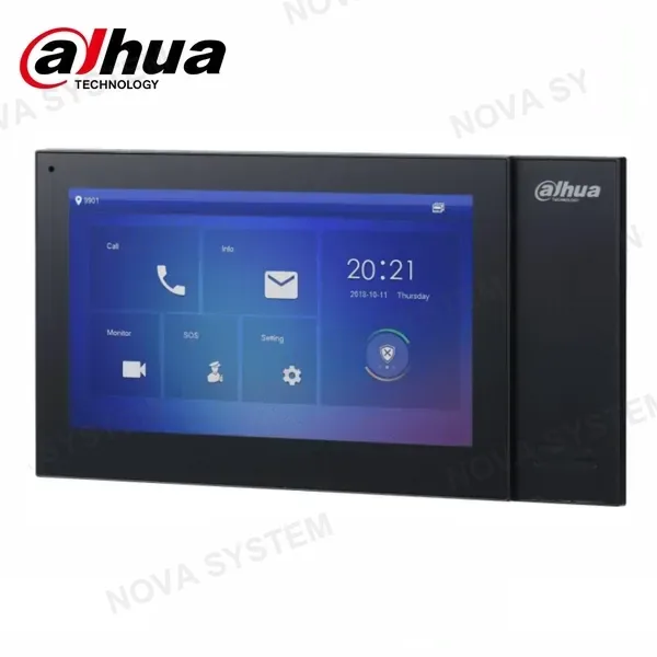 DAHUA DAHUA VTH2421FB-P - MONITOR IP LCD Táctil 7" NEGRO- AUDIO BIDIRECCIONAL