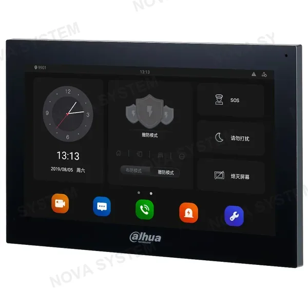 DAHUA DAHUA DHI-VTH5341G-W Monitor IP PoE Wifi LCD Táctil 10" para Video Portero Negro