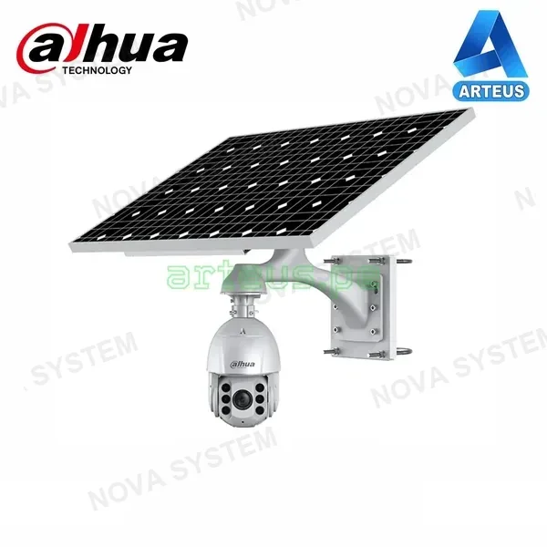 DAHUA DAHUA KIT-SOLAR-PTZ Kit de camara de vigilancia IP SOLAR PTZ 2K Zoom 32X 4G Incluye: 1 Panel solar + 1 Domo PTZ 4MP Vision nocturna 150m.