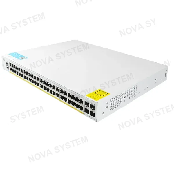 CISCO CBS350-48P-4X-NA, Switch 48 Puertos POE 4x10G SFP+ 370w Gestionable Capa 2