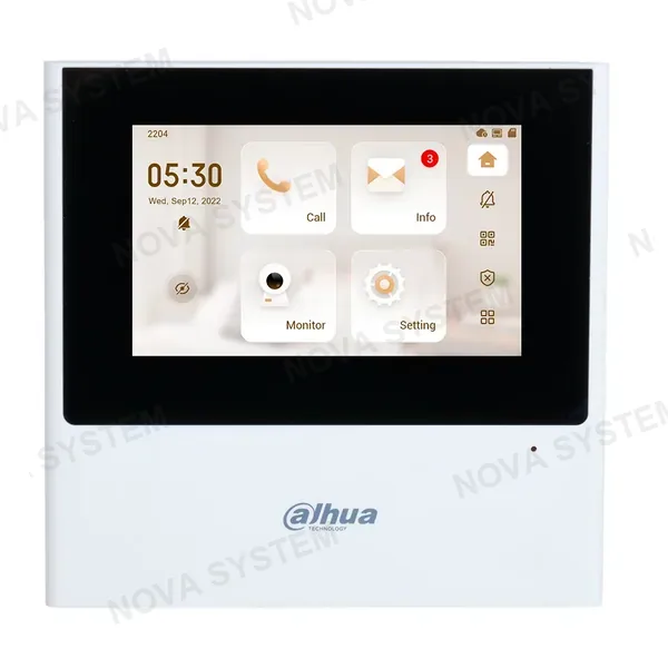 DAHUA DAHUA DHI-VTH2611L-WP, Monitor IP WIFI LCD Táctil 4.3" para Videoportero