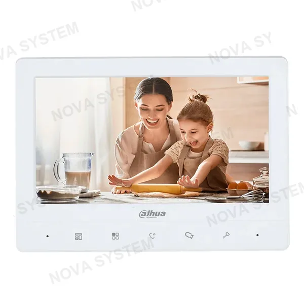 DAHUA DAHUA DHI-VTH1010J Monitor analógico pantalla LCD táctil 4.3" para usar con videoportero color blanco
