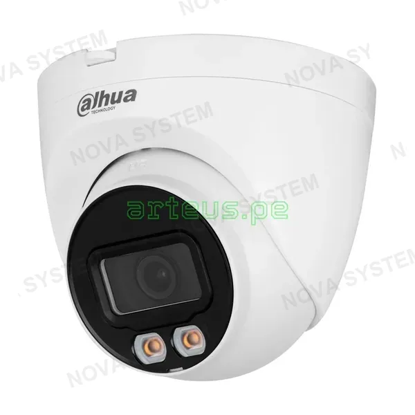 DAHUA DAHUA DH-IPC-HDW2449T-S-LED Camara de Seguridad IP POE 2K 4MP 2.8mm IP67 WDR Micrófono IR/Led 30m FULLCOLOR WIZSENSE