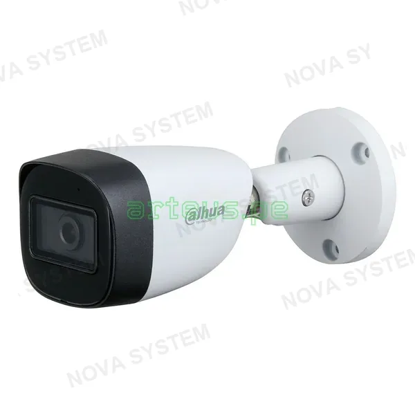 DAHUA DAHUA HAC-HFW2241CMN-A Cámara de Seguridad Analógica 2MP Full HD, 2.8mm IR 30m, WDR, IP67, Micrófono