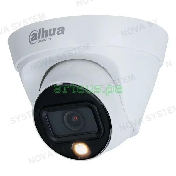 DAHUA DAHUA IPC-HDW1239T1-LED-S6 Cámara de Seguridad IP POE 2MP Full HD 2.8mm IP67 Led 10m FULL COLOR