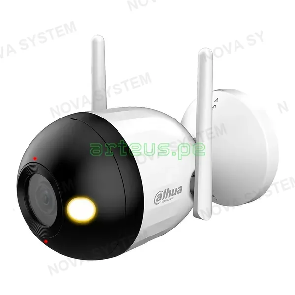 DAHUA DAHUA DH-IPC-HFW1439DQ-PV-STW, Cámara de Seguridad F2C-PV IP WIFI 4MP, 2K, IR/LED 30m. Micrófono y Parlante. Detecta humanos