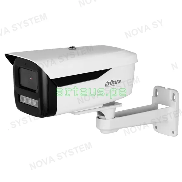 DAHUA DAHUA IPC-HFW2449M-AS-LED-B Cámara de Seguridad IP POE 4MP 2K 3.6mm WDR IP67. Micrófono, LED 50m. FULL COLOR, WIZSENSE