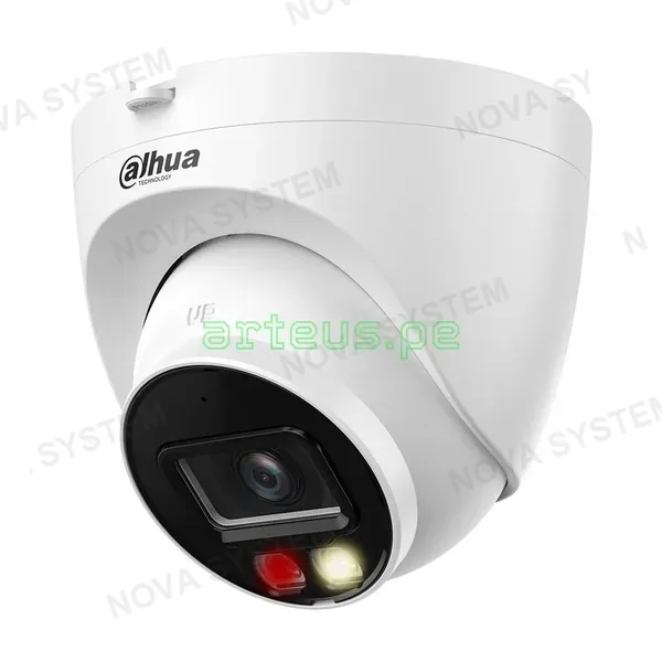 DAHUA IPC-HDW2449T-S-IL Cámara IP POE 4MP 2K 2.8mm WDR IP67 Micrófono IR/Led 30m WIZSENSE