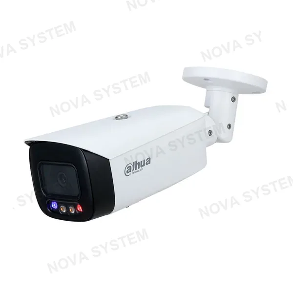 DAHUA DAHUA IPC-HFW3549T1-AS-PV Cámara de Seguridad IP POE, 2K, 5MP, 2.8mm, WDR, IP67. Micrófono y Parlante. LED 30m. WIZSENSE