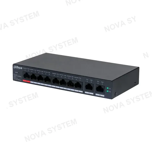 DAHUA CS4010-8GT-110 Switch 8 Puertos POE Giga y 2Uplink Giga 110w