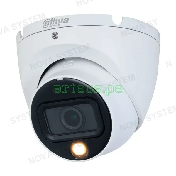DAHUA HAC-HDW1200TLMN-IL-A Cámara de Seguridad Analógica 2MP Domo, 2.8mm, Luz Dual, Micrófono