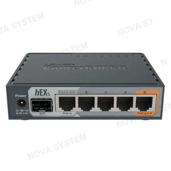 MIKROTIK MIKROTIK RB760IGS HEX S Router 5 Puertos Gigabit Ethernet USB MicroSD RouterOS L4