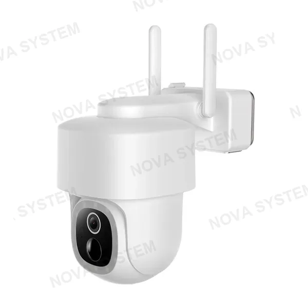 DIMAX G119 Cámara de Seguridad WiFi 4MP PT 360º Exterior con Panel Solar