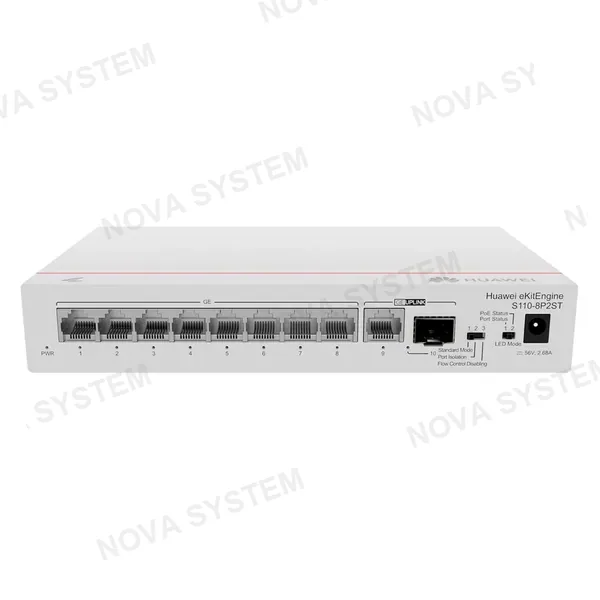HUAWEI eKIT S110-8P2ST Switch PoE 8 Puertos Gigabit 2SFP 124W 98012269