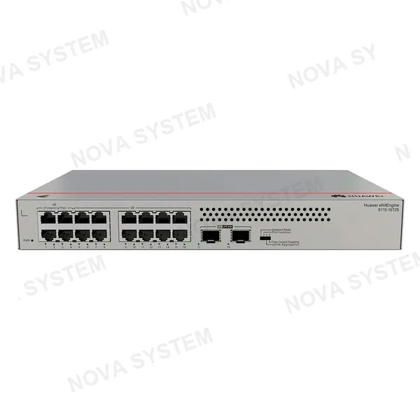 HUAWEI HUAWEI S110-16T2S Switch Gigabit 16 Puertos 2SFP no administrado L2 98012200