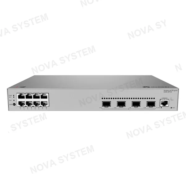 HUAWEI S220-8P4S Switch PoE 8 Puertos Gigabit 4SFP 125W Administrable L2 98012552