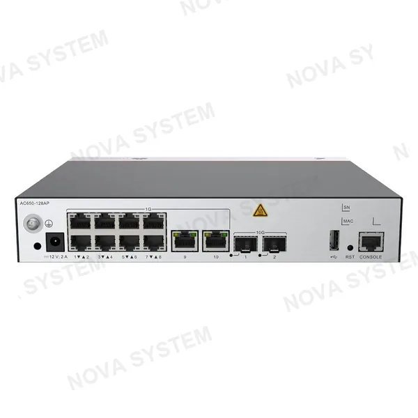 HUAWEI eKIT AC650-128AP Controlador para 128 Acces Point, 10 Puertos Gigabit 2SFP+ 10G 02355NCG