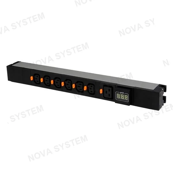LEGRAND 646845 PDU 19" 1U LCS3 6xC13 + 1xC19 Con Amperimetro