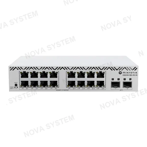 MIKROTIK Mikrotik CSS318-16G-2S+IN Switch 16 Puertos Gigabit Ethernet SFP+ 10G