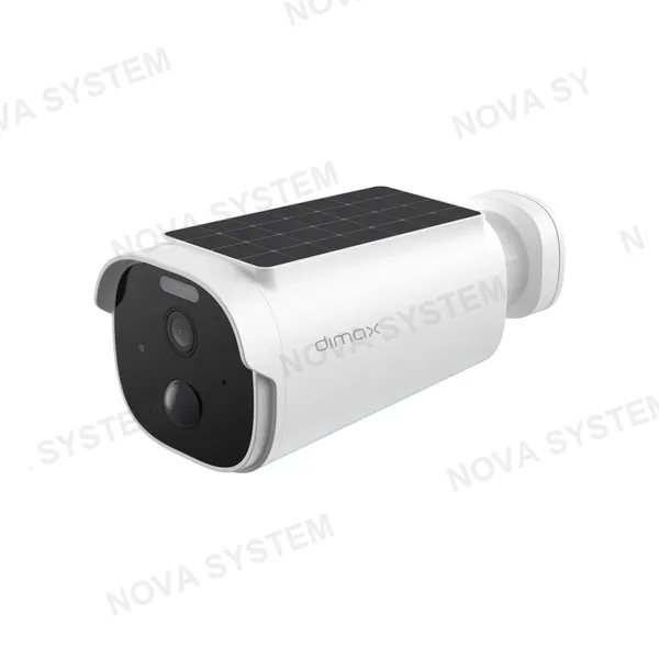 DIMAX G124 Cámara de Seguridad WiFi 4MP Lente Fija con Batería y Panel Solar