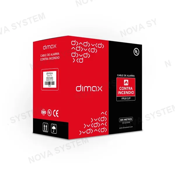 DIMAX T011 Cable de Alarma Contra Incendio 2x18 LSZH UL 305m
