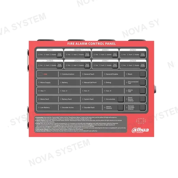 DAHUA DAHUA DHI-HY-C102-4 Panel de Control de Alarma contra Incendios Convencional