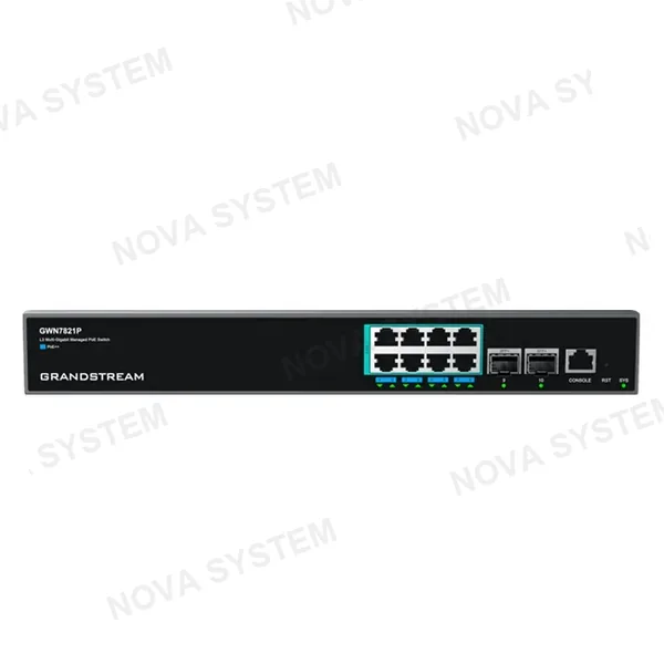 GRANDSTREAM GWN7821P Switch PoE 8 Puertos GB 2SFP+ L3