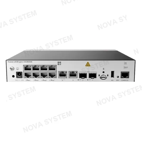 HUAWEI HUAWEI USG6000E-S03-AC Router NetEngine 10 Puertos Gigabit 2 SFP+