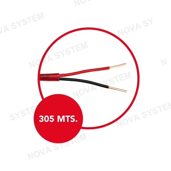 DIMAX T013 Cable de Alarma Contra Incendio 2x18 PVC UL 305m