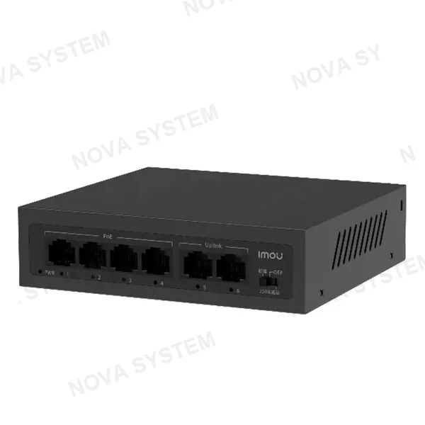 IMOU SF106P Switch 6 Puertos Gigabit 4P PoE 2P Uplink 45W