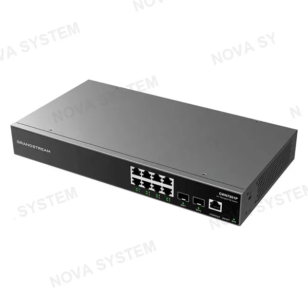 GRANDSTREAM GWN7801P Switch 8 Puertos PoE+ GB L2+ 150W