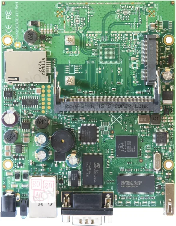 MIKROTIK MIKROTIK RB411U Tarjeta de Red 300MHz 32MB 1RJ45 MiniPCI USB RouterOS L4